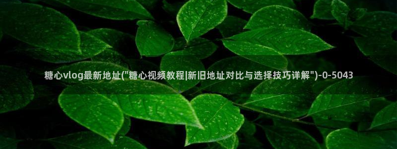 糖心vlog[奸笑]：糖心vlog最新地址(\
